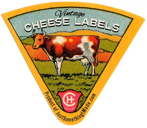 DIY étiquette de fromage vintage à imprimer