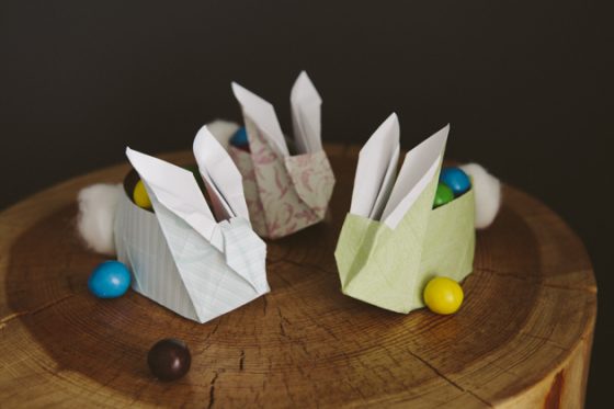 DIY Lapin de papier origami