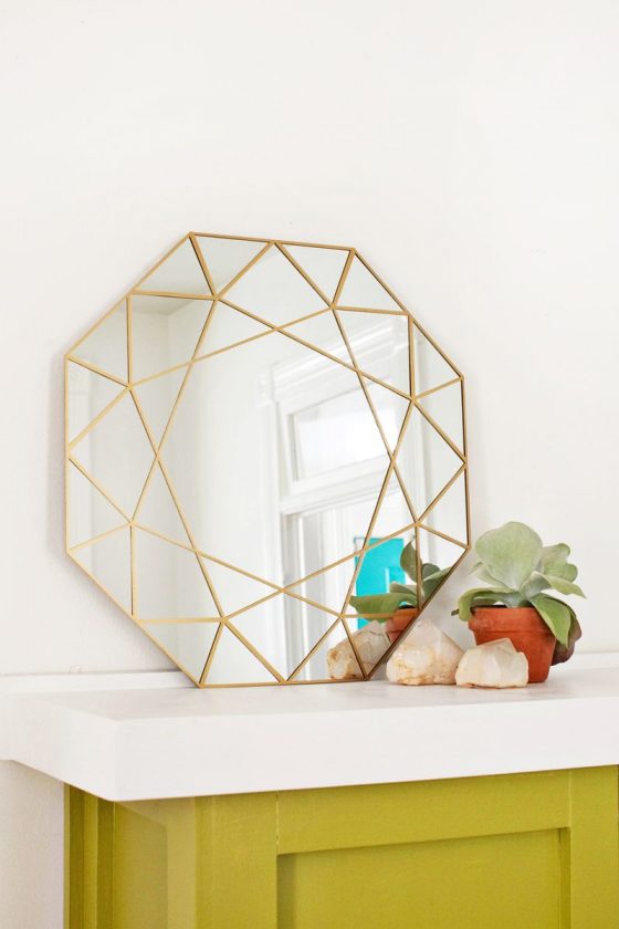 DIY miroir géométrique