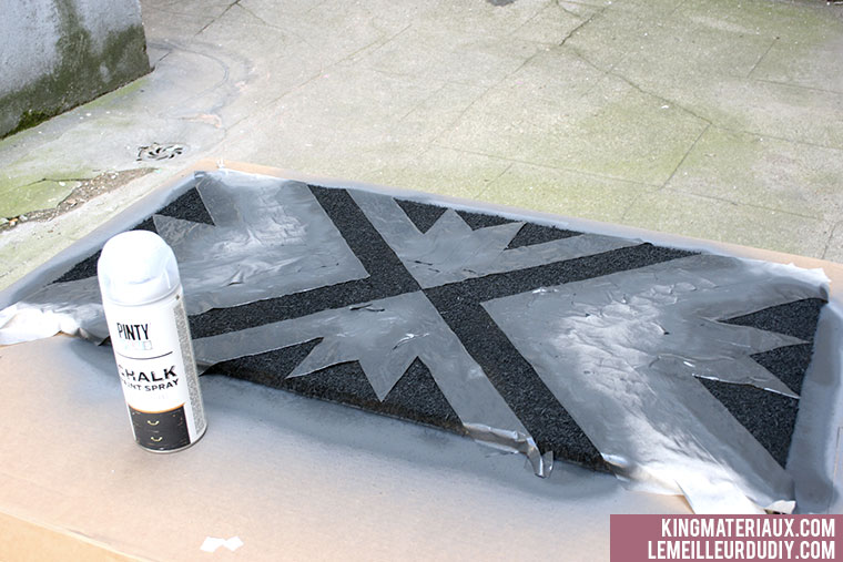 DIY tapis customises peinture chalk kingmateriaux