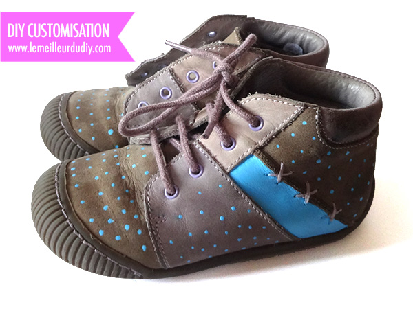 diy chaussures customisees