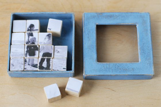 diy photo cubes puzzle