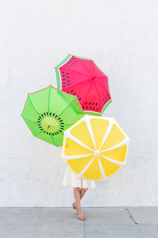 DIY parapluies fruités